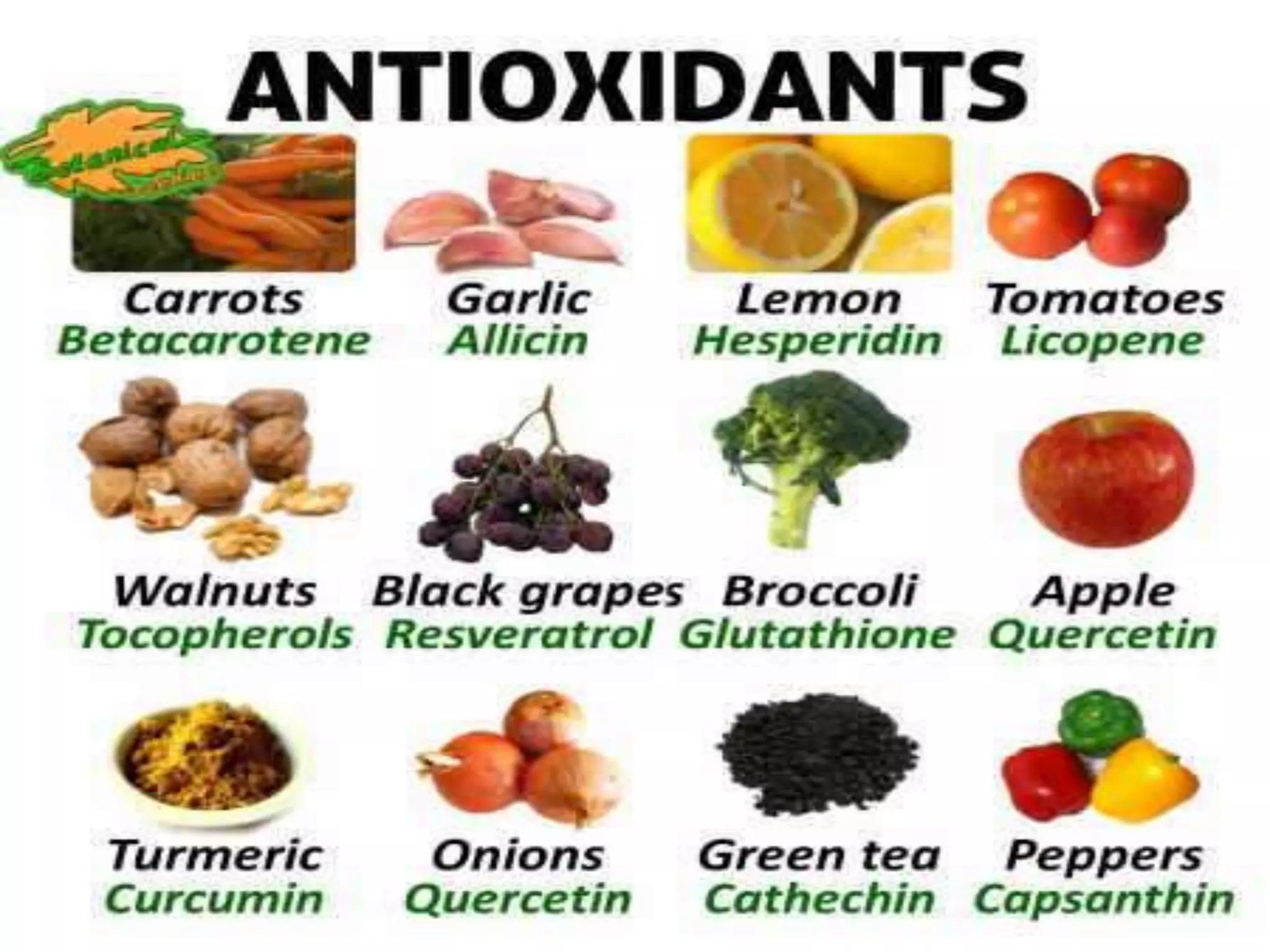 Role of antioxidant in food preservation | PPTX