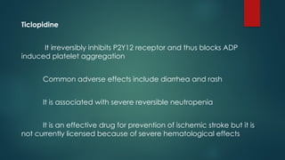 Role of antiplatelets in ischemic stroke.pptx