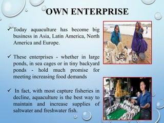 Role of aquaculture in rural development
