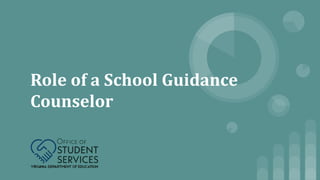 Importance of Role of a School Guidance Counselor | PDF
