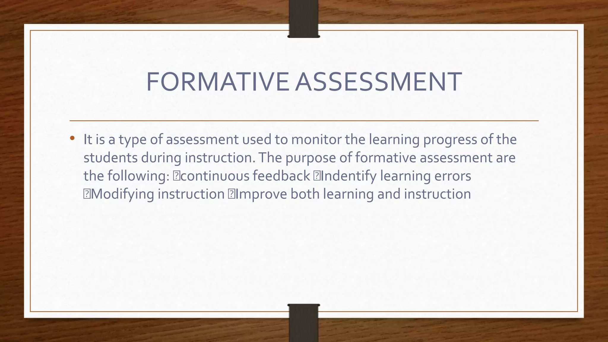 Modifying Assessment Role of assessment in reading instruction.pptx | Educational Assessment ...