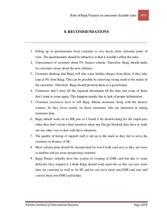 Role Of Bajaj Finance In Consumer Durable Finance