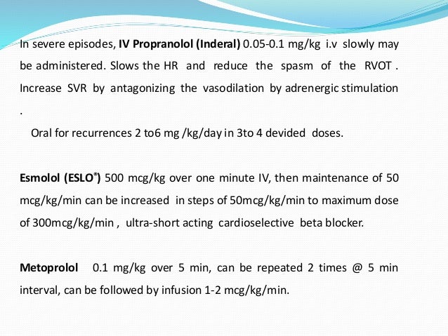 Atenolol Dosing Pediatrics