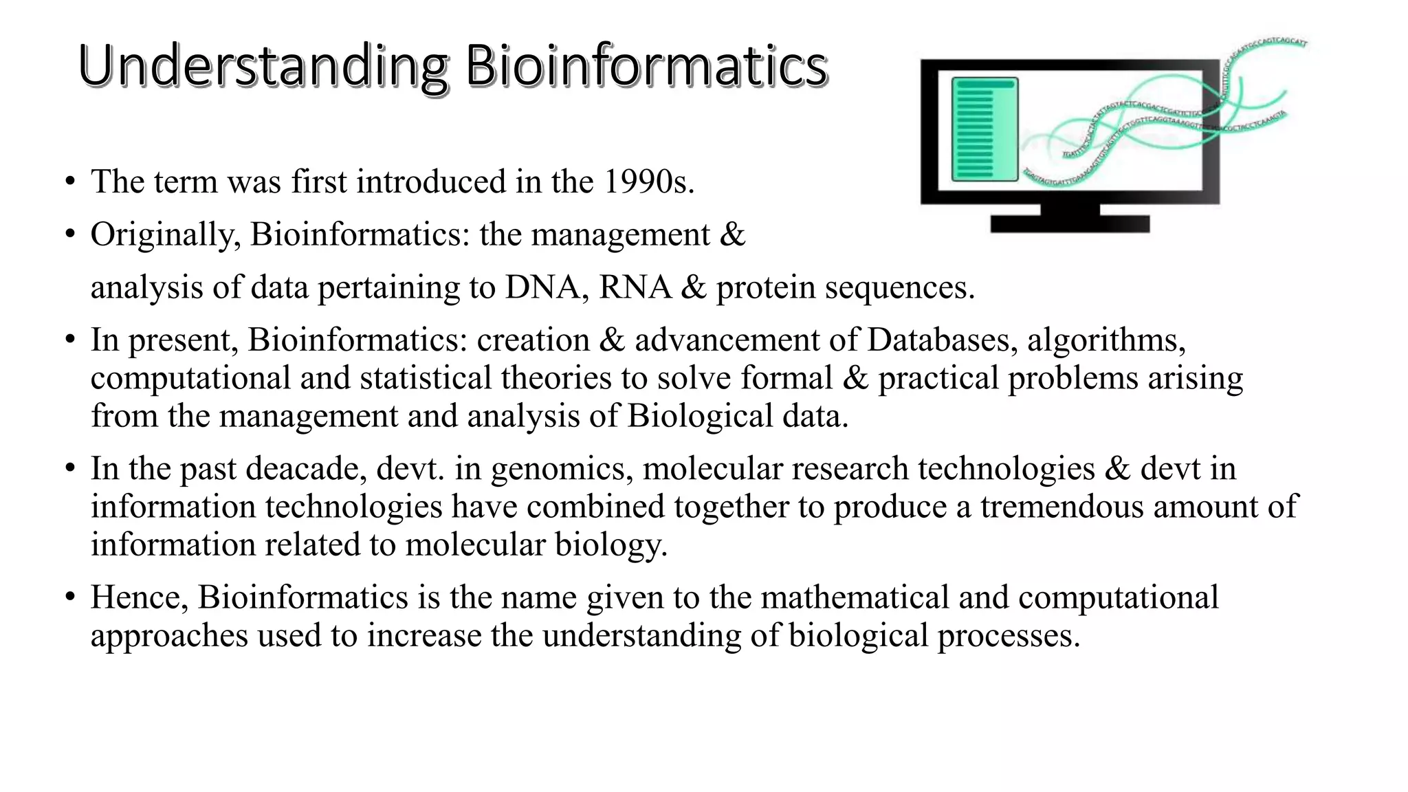 Role of bioinformatics in drug designing | PPTX