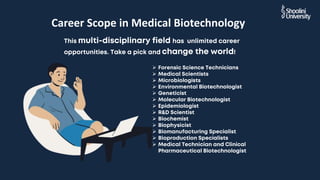 Role of biotechnology in healthcare | PPTX