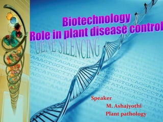 Speaker
M. Ashajyothi
Plant pathology
 
