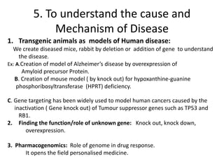 Role of biotechnology in the management of disease | PPTX