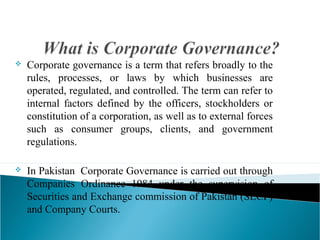 Role Of Board Of Directors -Corporate Governance
