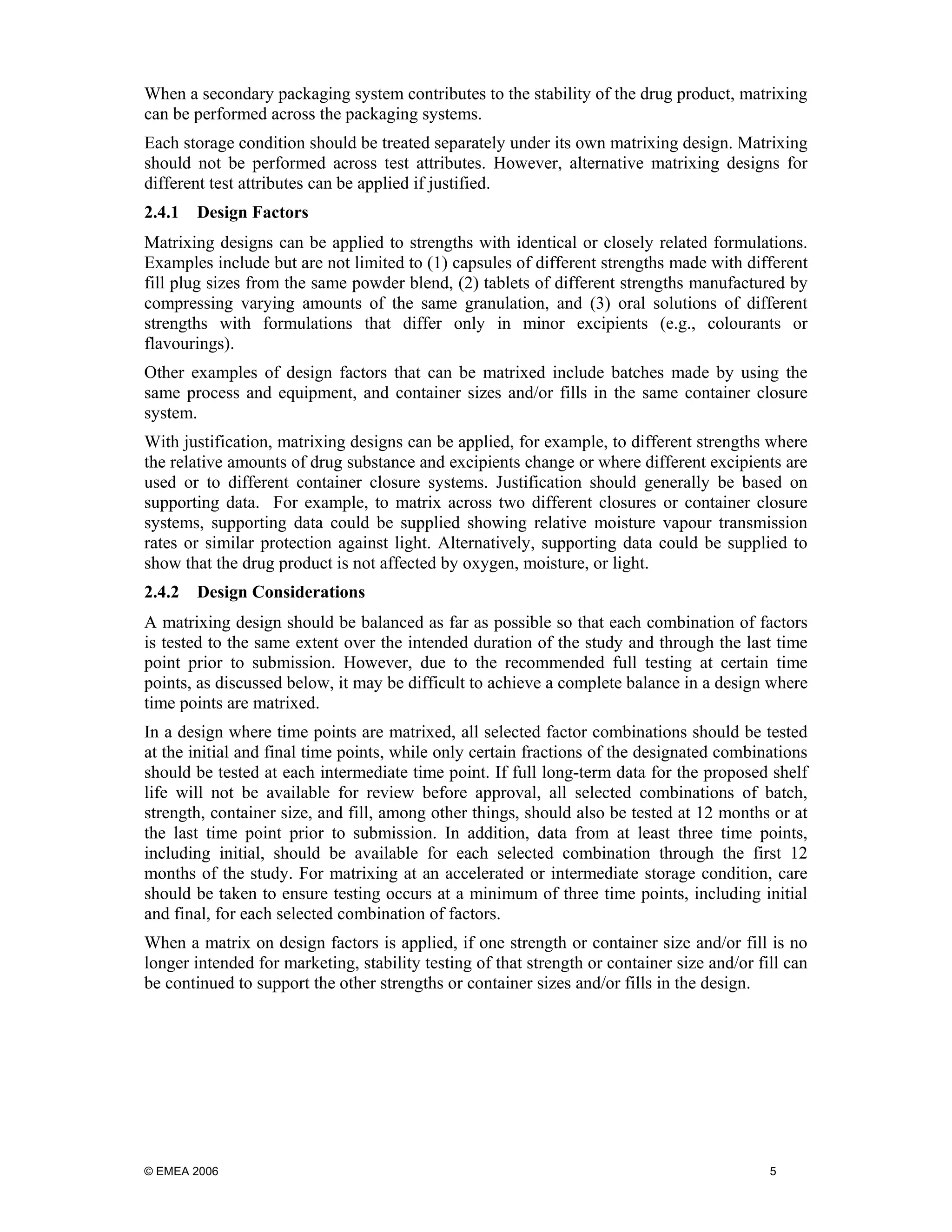 Role of bracketing & matrixing during stability study | PDF