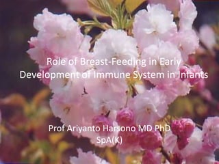 Role of Breast-Feeding in Early
Development of Immune System in Infants

Prof Ariyanto Harsono MD PhD
SpA(K)

 