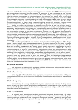 Role of building information modelling bim in quantity surveying ...