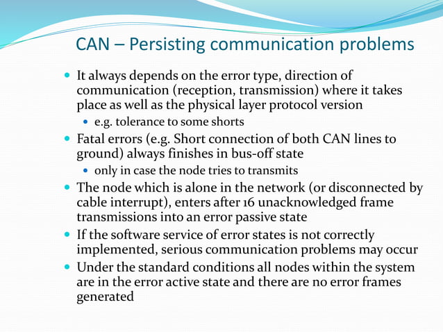 Role of CAN BUS in automotives | PPT | Computer Networking | Computing
