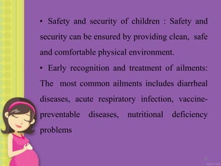 Role of community health nurse in maternal and child health care | PPT