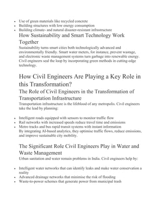Role of Civil Engineers in Sustainable Infrastructure and Smart Cities.pdf