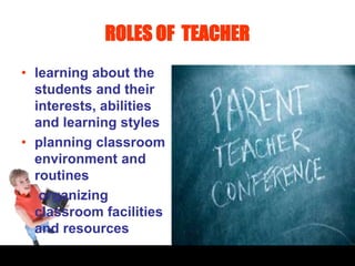 Role of classroom teacher in guidance | PPT