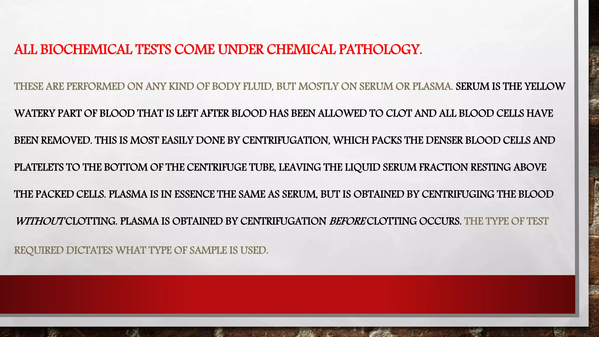 ROLE OF CLINICAL CHEMISTRY LABORATORY.pptx