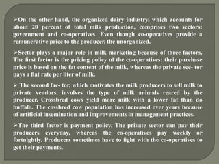 Role Of Co -Operative Society In Milk Production And Marketing