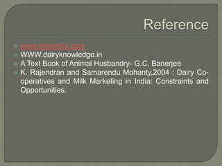 Role Of Co -Operative Society In Milk Production And Marketing