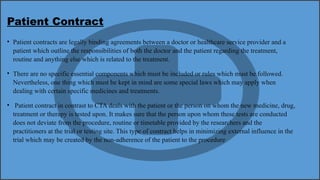 ROLE OF CONTRACTS IN THE FIELD OF MEDICAL | PPTX