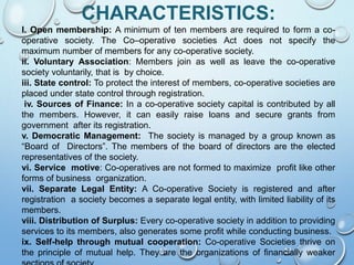 Role of cooperative societies in community development | PPTX