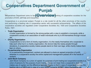 Role Of Cooperative Societies In Community Development
