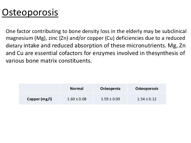 Role of copper in our body