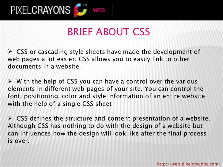 Role of css in web design