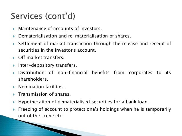 paperless app receipt Depository Participants Depositories Role of and paperless app receipt Depository Participants Depositories Role of and