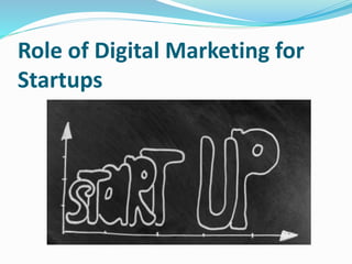 Role of Digital Marketing for
Startups
 