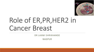 Role of e2, p2 & her2 in cancer breast by Dr. Laxmi Shrikhande | PDF
