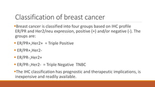 Role of e2, p2 & her2 in cancer breast by Dr. Laxmi Shrikhande | PDF