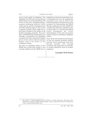 Role Of Economics In Competition Law | PDF