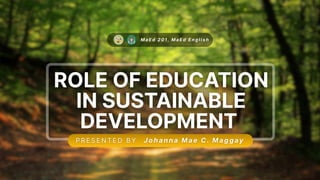 Role of Education in Sustainable Development.pdf