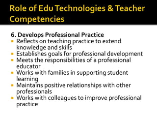 Role of educational technologies | PPTX