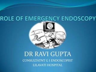 DR RAVI GUPTA
CONSULTATNT G I ENDOSCOPIST
     LILAVATI HOSPITAL
 