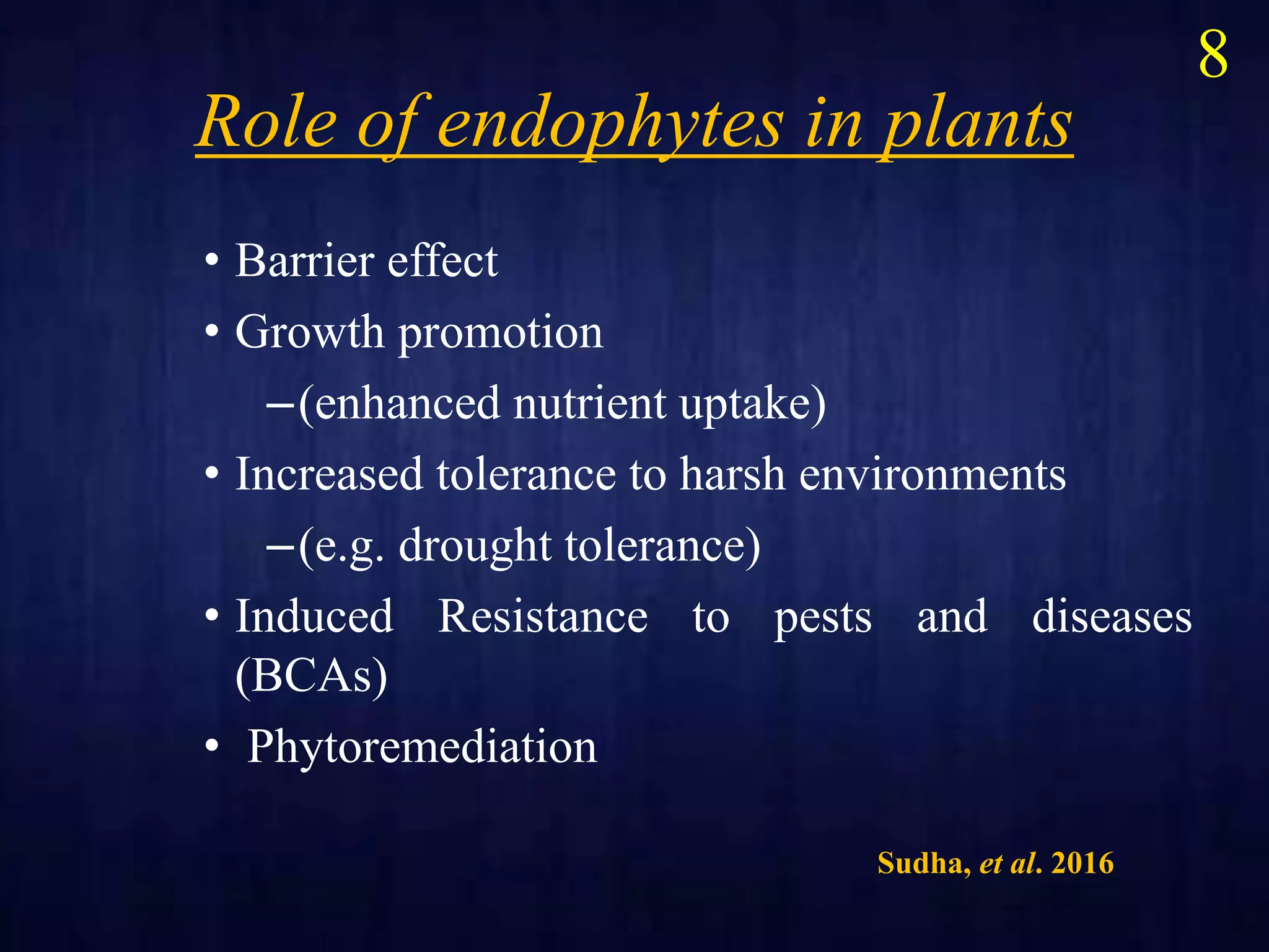 Role of endophytes in nematode menagement | PPTX