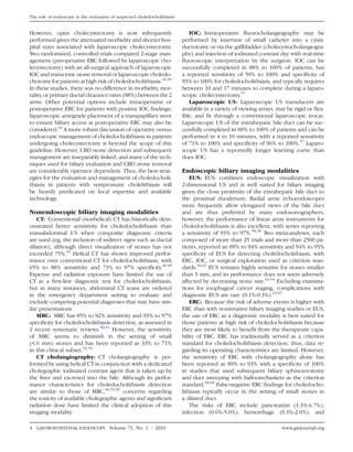 Thiasis Role of endoscopy in choledocholithiasis | PDF