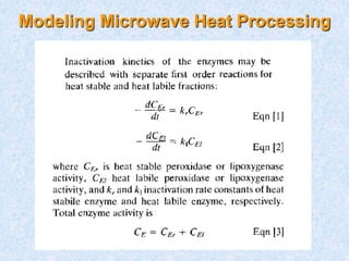 Modeling Microwave Heat Processing
 