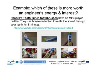 Toothbrush Rattle Role of Engineers in Sustainable Development | PDF