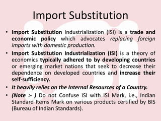 import substitution industrialization pros and cons