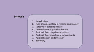 Role of epidemiology in medical parasitology.pptx
