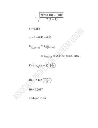 Role of estimation in statistics | PDF