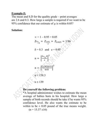Role of estimation in statistics | PDF