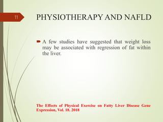 Role of exercise in non alcoholic fatty liver disease | PPTX