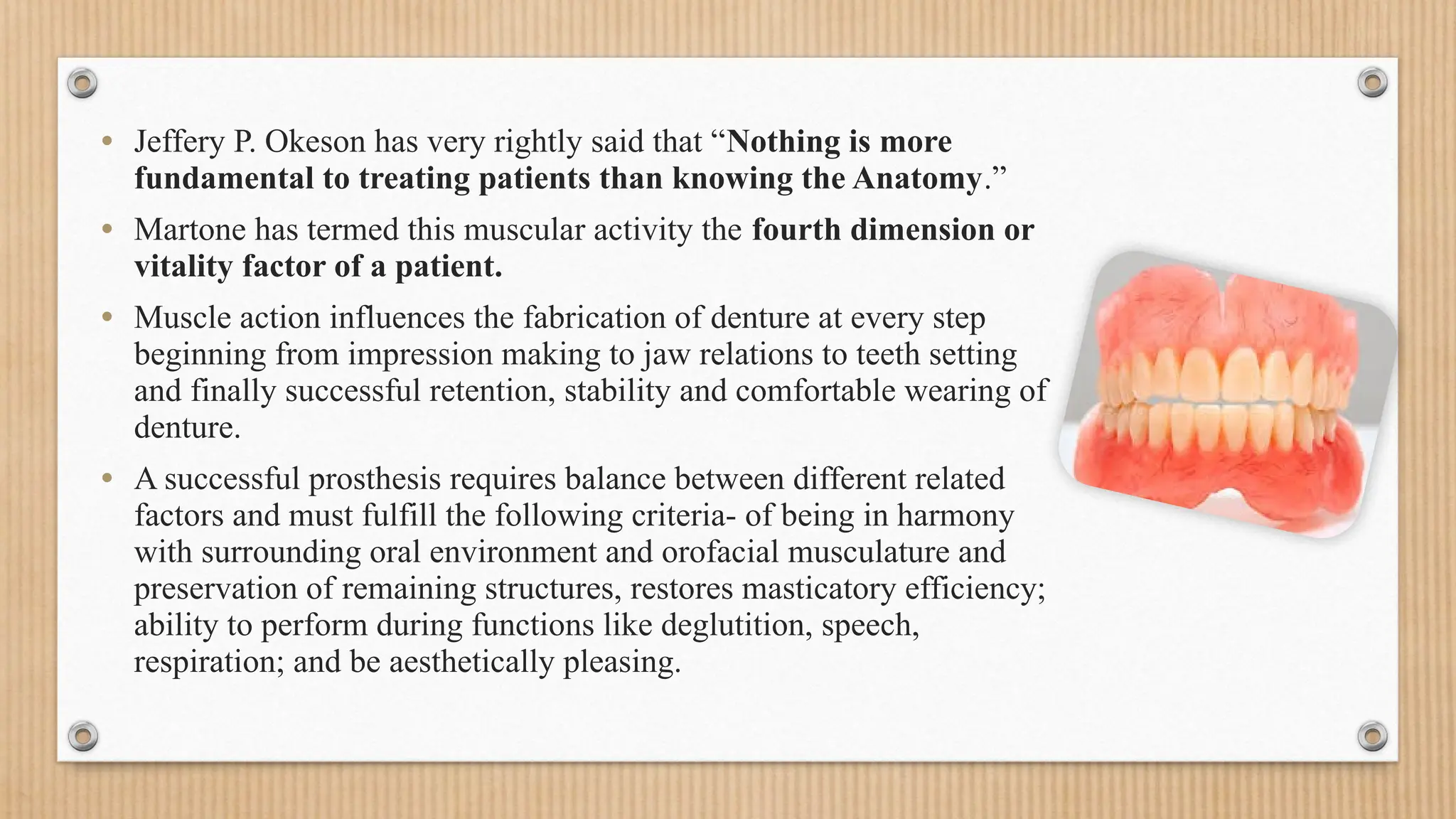 Tooth Muscular ROLE OF FACIAL MUSCLES IN COMPLETE DENTURE.pptx