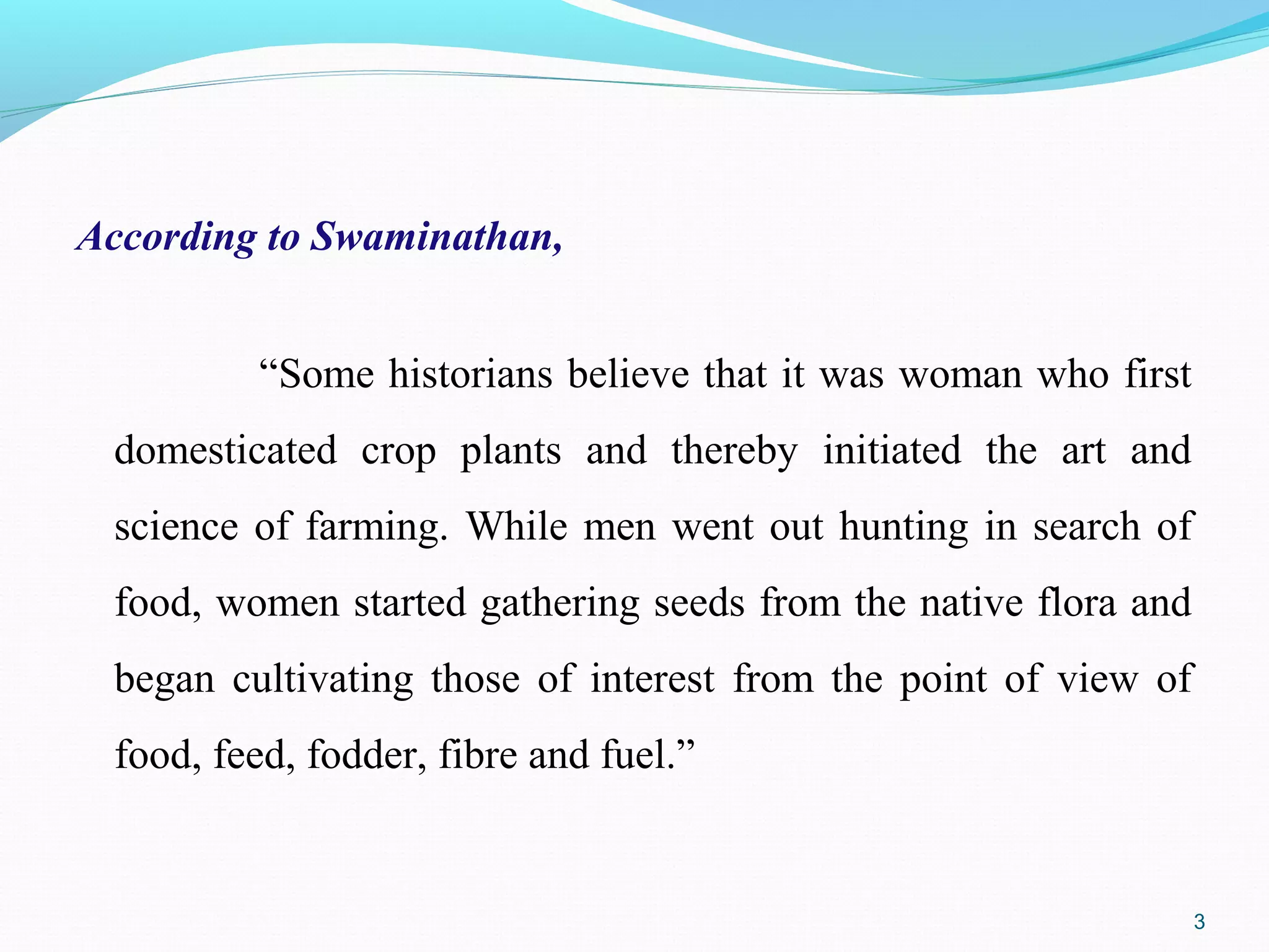 Role of farm women in indian agriculture | PPT