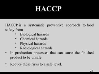 ROLE OF FOOD SAFETY SYSTEM IN FOOD PROCESSING PLANT.pptx