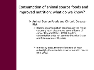 The role of gender in strengthening  the causal linkages between livestock production and human nutrition