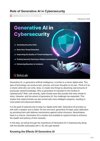 Role of Generative AI in Cybersecurity.pdf
