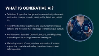 Role of Generative AI in Transforming Digital Marketing | PDF